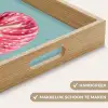Blad - Anthurium - Stippen - Roze Dienblad Rechthoek middel -USP_HandgreepNL