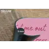 Eat me out don't stress me out - Roze - Handgeschreven Placemat vinyl groot -closeup
