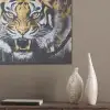 Tijger - Verfspatten - Goud PET vilt klein -sfeer6_closeup