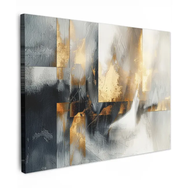 Canvas Print - Art - Gold - Silver - Abstract