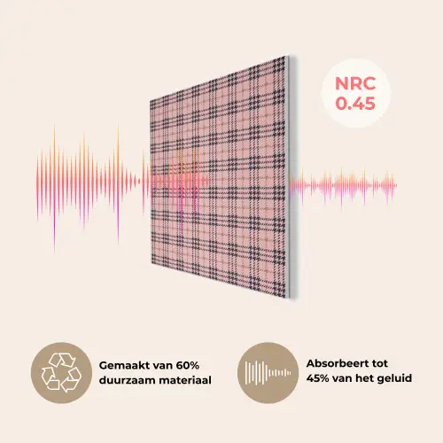Plaid - Patroon - Schotse - Roze PET vilt klein 837 -USP_NL