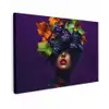 Vrouw - Paars - Druiven canvas 2cm klein -z3d