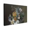 Stilleven met bloemen - Schilderij van Eelke Jelles Eelkema canvas 2cm klein -z3d
