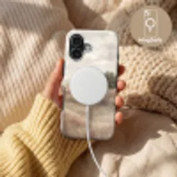 Landschap - Minimalistisch - Beige Toughcase MagSafe Apple iPhone 17 klein -USP_MagsafeV