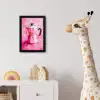 Roze - Verf - Coffee fotolijst zwart zonder passe partout klein -usfeer4_kinderkamer