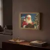 Kerstman - Kerst - Winter - Kerstboom Light Box met batterij (Wandlamp) middel -sfeer1