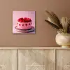 Taart - Hart - Roze aluminium wit klein -sfeer4