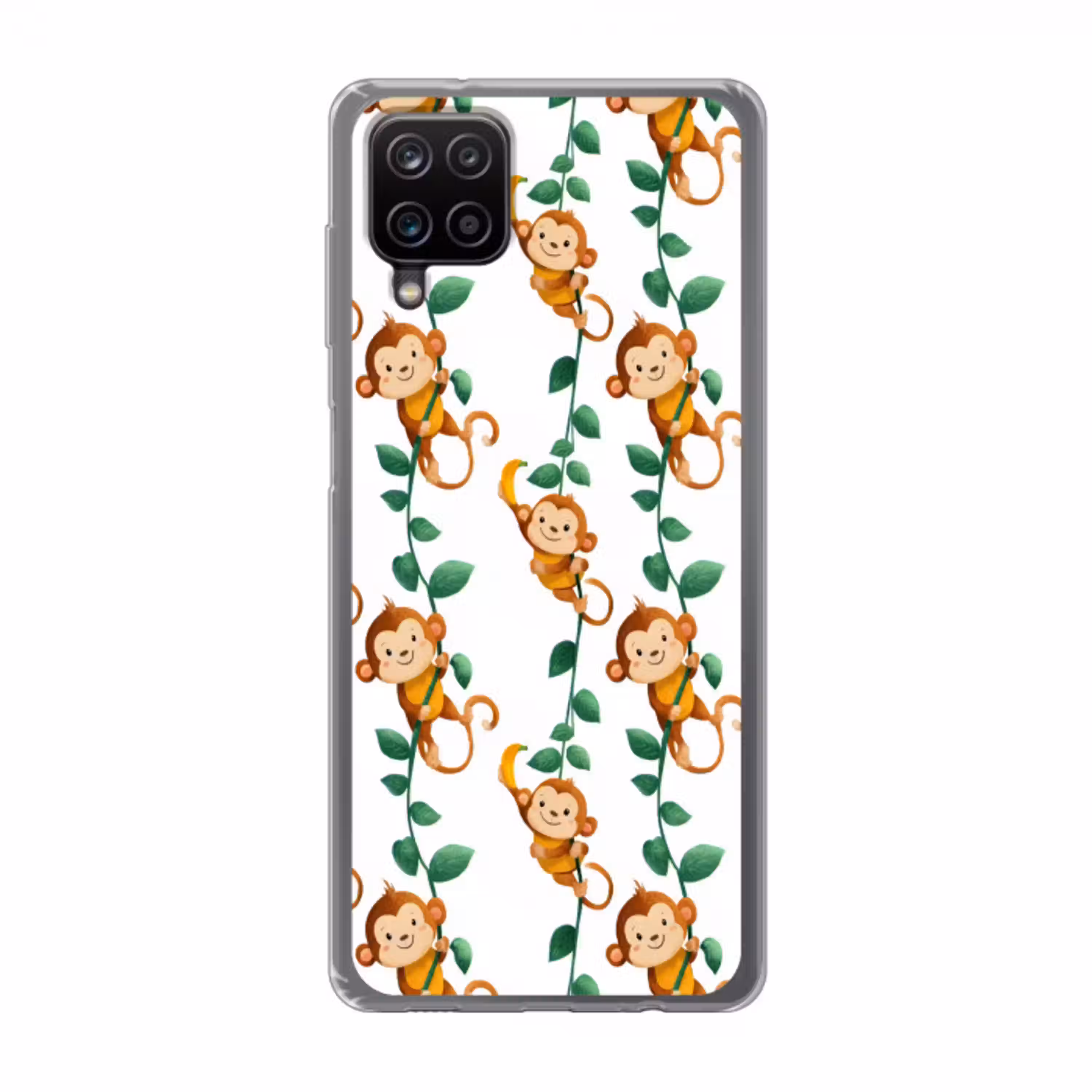 Apen - Lianen - Kleurrijk Telefoonhoesje Samsung Galaxy A12 klein 372 -3d