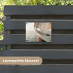 Zeilboot - Zee - Beige - Zon tuinposter los doek klein -sfeer3