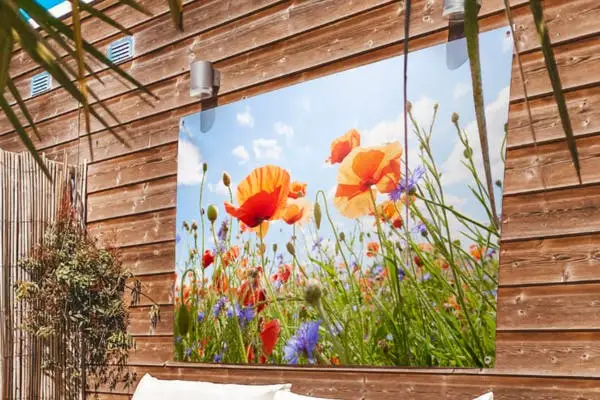 Tuinposter met bloemen