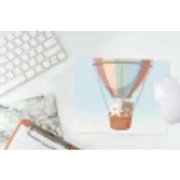 Luchtballon - Beren - Pastel muismat rubber klein -witbureau