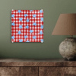 Ruit - Sterren - Rood plexiglas 5mm klein 11 -sfeer3