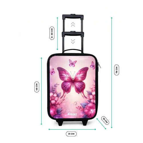 Vlindervallei Kinderkoffer - Zwart klein -productfoto_formaten