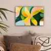 Abstract - Geel - Roze - Groen canvas 2cm klein -sfeer1