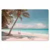 Palmboom - Schommel - Strand - Lucht Placemat vinyl groot -zzsfeer1_Kitchenyeah-website
