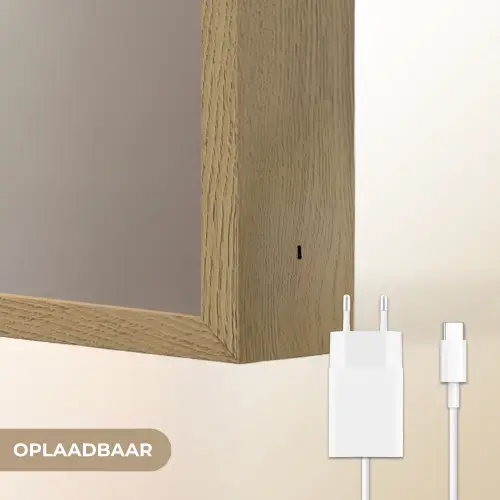 Narcissen - Geel - Bloemblaadjes Light Box met batterij (Wandlamp) middel -USP_websiteoplaadbaarNL