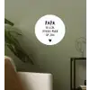 Papa - Spreuken - Stef Bos - Papa ik lijk steeds meer op jou - Quotes Wandcirkel behangsticker klein -sfeer2
