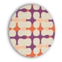 Modern - Patroon - Kleurrijk Akoestische PET Vilt - Rond klein 838 -3d