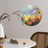 Bloemen - Natuur - Botanisch - Kunst Wandcirkel behangsticker klein -sfeer3