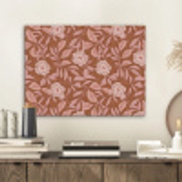 Patroon - Bladeren - Terracotta PET vilt klein 837 -sfeer1