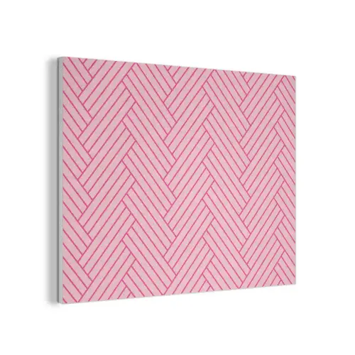 Roze - Patroon - Lijnen PET vilt klein 837 -3d