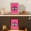 Minimalistisch - Oog - Roze Light Box met kabel (Kinderlampje) klein -sfeer3_kind