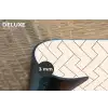 Beige - Zigzag - Patroon Placemat vinyl groot 368 -closeup
