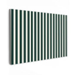 Strepen - Klassiek - Groen canvas 2cm klein 34 -z3d