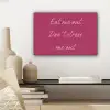 eat me out don't stress me out - Roze - Minimalistisch canvas 2cm klein -sfeer6