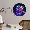 Quote - Neon - Disco - Druiven Wandcirkel behangsticker klein -sfeer3