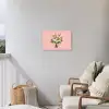 Bloemen - Lint - Kaartje Tuinposter op houten frame 2 cm dik klein -sfeer1