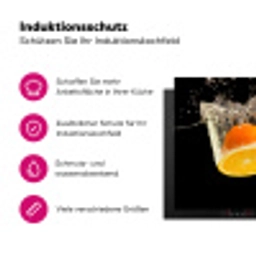 Sinaasappel Splash Symfonie Inductie beschermer vinyl 3mm klein -zzzzzzz-lf-ups