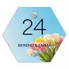 Gekleurde tulpen lucht - Klassiek Naambord Hexagon klein -3d
