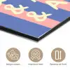 Try again - Strepen - Roze - Verticaal - Blauw aluminium wit klein -closeup_FR