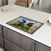 Doorkijk - Koe - Weiland - Dieren - Natuur Inductie beschermer vinyl 3mm klein -sfeer8