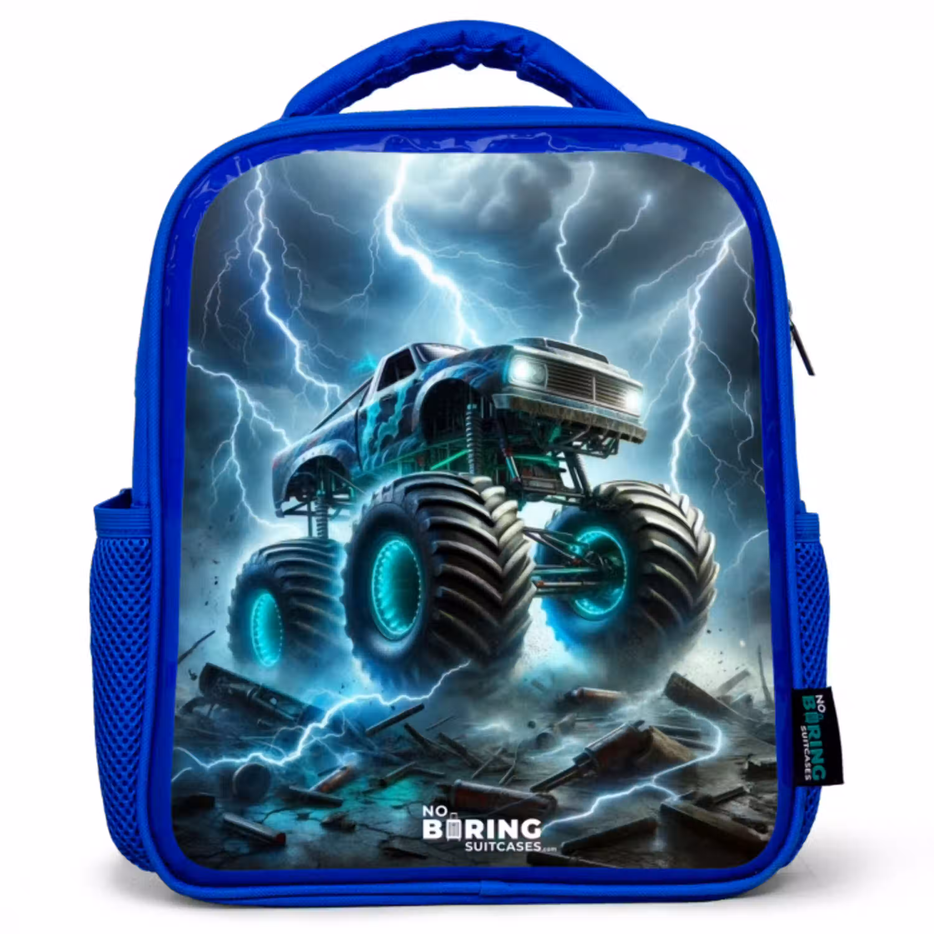 Thunder Wheels Kinderrugzak - Blauw middel -3d