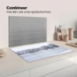 Meer - Dennen - IJs - Winter - Rustgevend Inductie beschermer vinyl 3mm klein -wsfeer7_website