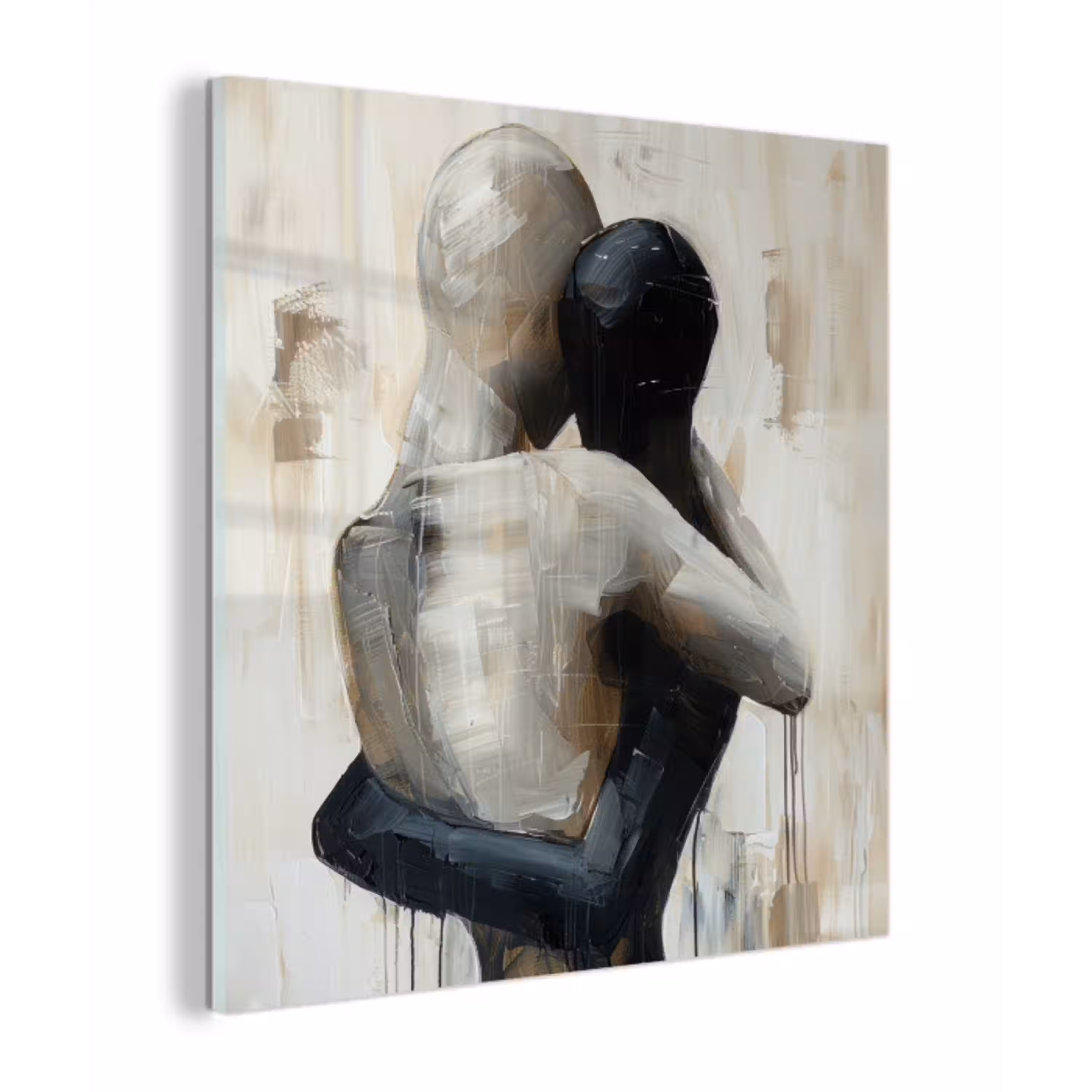 Abstract - Liefde - Zwart wit - Modern plexiglas 5mm klein -z3d