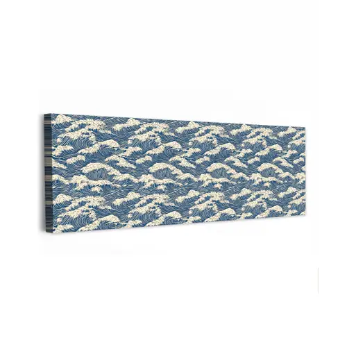 Golven - Klassiek - Blauw canvas 2cm klein 828 -z3d