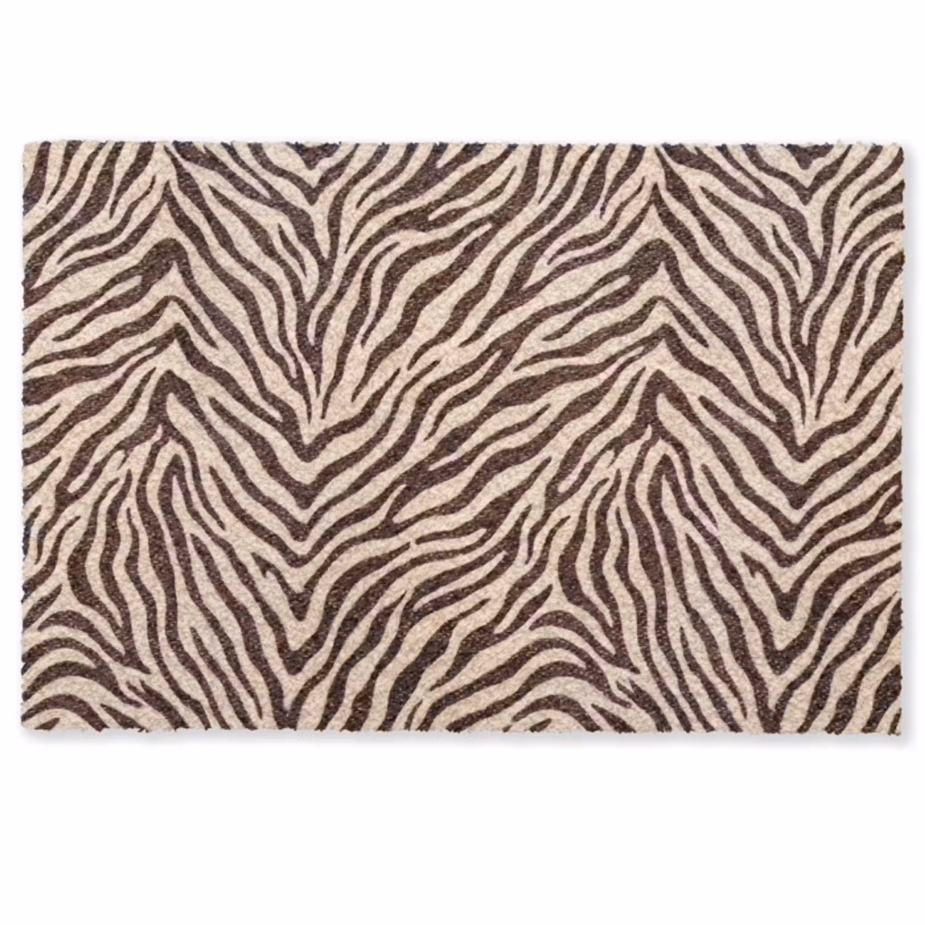 Zebra - Strepen - Bruin Deurmat klein -zkaufland3d