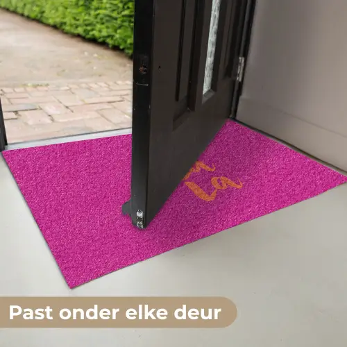 Oh la la - Roze - Oranje - Minimalistisch Deurmat klein -USP_NL
