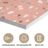 Terrazzo -  Patroon - Kleurrijk - Roze - Blauw PET vilt klein 837 -closeup_NL