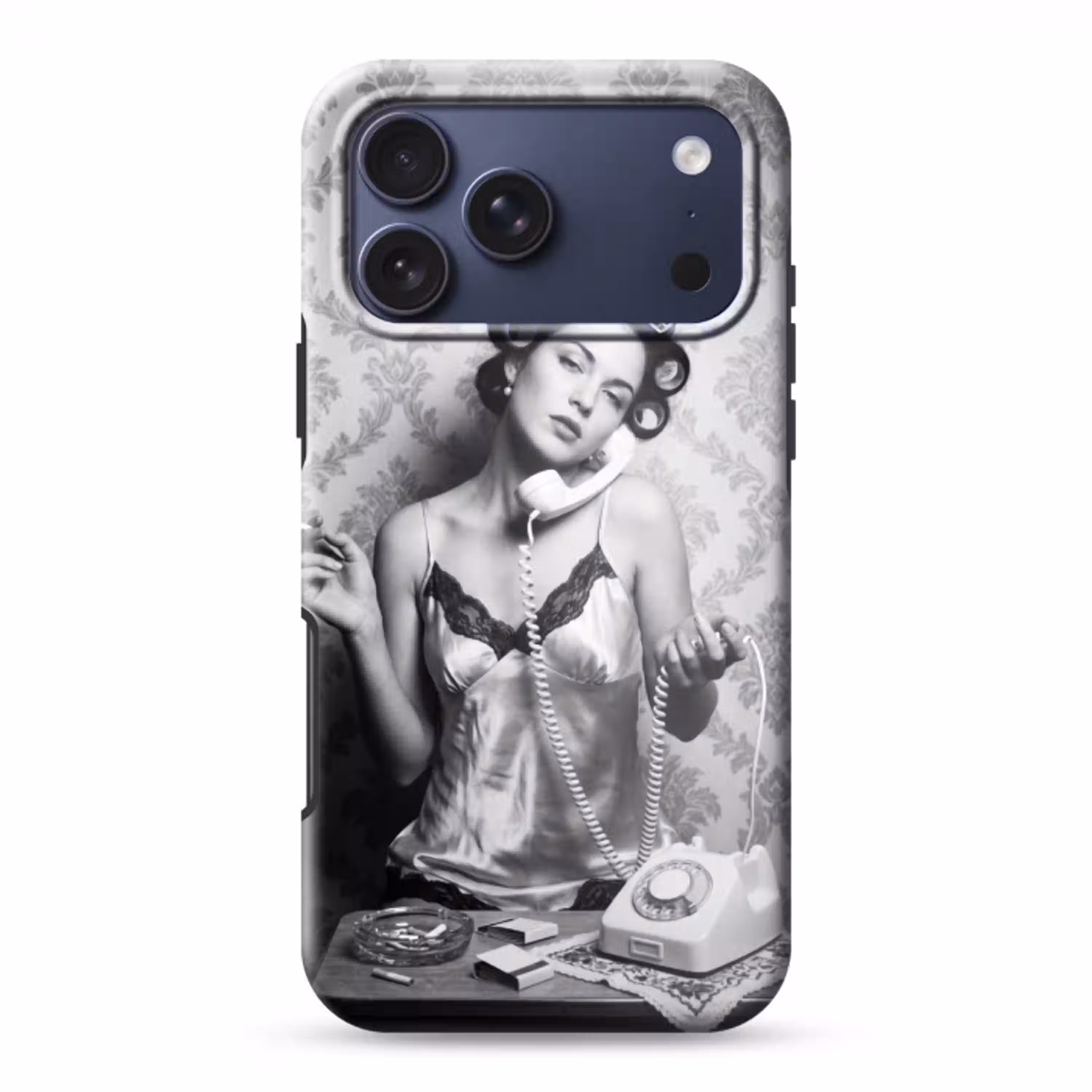 Chic - Vrouw - Zwart - Wit Toughcase MagSafe Apple iPhone 17 Pro Max klein -3d