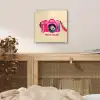 Camera - Memories - Roze - Geschilderd plexiglas 5mm klein -sfeer4