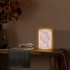 Roze - Kwartsmarmer - Aders Light Box met kabel (Tafellamp) klein 925 -sfeer4