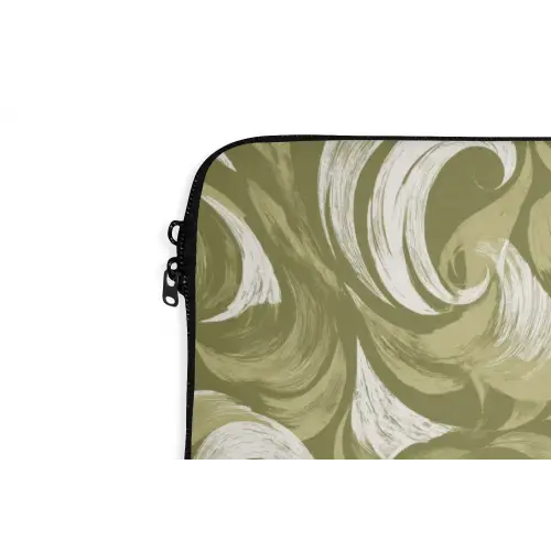 Abstract - Textuur - Groen laptophoes neopreen klein 279 -detail