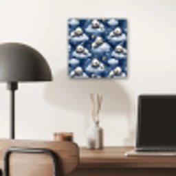 Panda's - Slapen - Blauw aluminium wit klein 46 -sfeer5