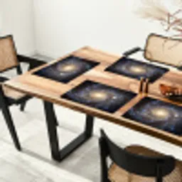 Kosmos - Sterrenstelsel - Donker Placemat vinyl groot -zzsfeer4_Kitchenyeah-website
