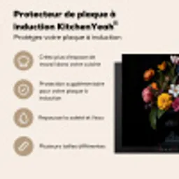 Lente - Bloemen - Klassiek - Vaas Inductie beschermer vinyl 3mm middel -usfeer2_FR