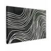 Lijnen - Patroon - Abstract - Wit canvas 2cm klein -z3d